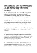 FTCE ESE MASTER EXAM PREP PACKAGE 2023 ALL CONTENT BUNDLED WITH VERIFIED ANSWERS
