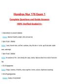 Hondros Nur 176 Exam 1 Questions with Correct Answers Pass the Exam&comma; 100&percnt; Verified &lpar;2026 &sol; 2027&rpar; Graded A&plus;