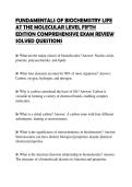 FUNDAMENTALS OF BIOCHEMISTRY LIFE AT THE MOLECULAR LEVEL FIFTH EDITION COMPREHENSIVE EXAM REVIEW SOLVED QUESTIONS