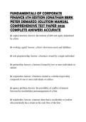 FUNDAMENTALS OF CORPORATE FINANCE 5TH EDITION JONATHAN BERK PETER DEMARZO SOLUTION MANUAL COMPREHENSIVE TEST PAPER 2026 COMPLETE ANSWERS ACCURATE