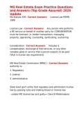MO Real Estate Exam Practice Questions and Answers &lpar;Top Grade Assured&rpar; 2026 Update