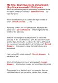 MO Final Exam Questions and Answers &lpar;Top Grade Assured&rpar; 2026 Update&period;