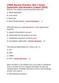 CMAA Review Practice Test 2 Exam Questions and Answers &lpar;Latest 2026&rpar;
