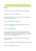 REL 100 Final Exam Questions with Correct Answers&vert; Latest Update