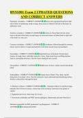 BNNS501 Exam 2 UPDATED QUESTIONS  AND CORRECT ANSWERS