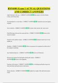 BNNS501 Exam 2 ACTUAL QUESTIONS  AND CORRECT ANSWERS
