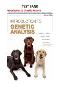 Introduction to Genetic Analysis Test Bank 11th Edition &vert; Griffiths&comma; Wessler&comma; Carroll & Doebley