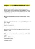 GEN 499 Comprehensive Examination