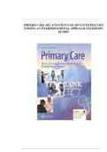 Test Bank for Primary Care The Art and Science of Advanced Practice Nursing &ndash; an Interprofessional Approach 6th Edition by Dunphy&comma; WinlandBrown&comma; Porter&comma; and Thomas