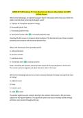 ARDMS RVT URR Anatomy Pt 1 Exam Questions and Answers &vert;New Update