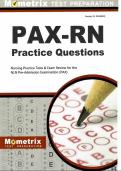 PAX-RN Practice Questions&colon; Nursing Practice Tests & Exam Review for the NLN Pre-Admission Examination &lpar;PAX&rpar; 