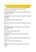 NRTC 14182A PRINCIPLES OF TRANSMISSION LINES EXAM QUESTIONS AND ANSWERS