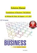 Solution Manual Foundations of Business 7th Edition  by William M&period; Pride&comma; All chapter 1 - 47 2027