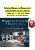 Solution Manual for Management  Accounting for Decision Makers&colon;  11th Edition By Peter Atrill&comma; Eddie McLaney All Chapters 1 - 12 2026