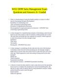 WGU D099 Sales Management Exam Questions and Answers A&plus; Graded