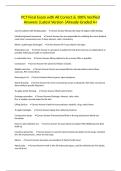 PCT Final Exam with All Correct & 100&percnt; Verified Answers &vert;Latest Version &vert;Already Graded A&plus;