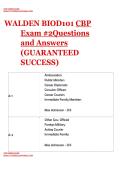 WALDEN &vert; BIOD101 &vert;  CBP Exam &num;2 &vert; Questions and Answers &lpar;GUARANTEED SUCCESS&rpar;