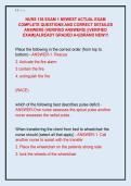 NURS 136 EXAM 1 NEWEST ACTUAL EXAM  COMPLETE QUESTIONS AND CORRECT DETAILED  ANSWERS &lpar;VERIFIED ANSWERS&rpar; &vert;&vert;VERIFIED  EXAM&vert;&vert;ALREADY GRADED A&plus;&vert;&vert;BRAND NEW&excl;&excl;&excl;