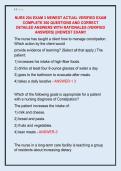 NURS 204 EXAM 3 NEWEST ACTUAL VERIFIED EXAM  COMPLETE 300 QUESTIONS AND CORRECT  DETAILED ANSWERS WITH RATIONALES &lpar;VERIFIED  ANSWERS&rpar; &vert;&vert;NEWEST EXAM&excl;&excl;