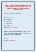 NURS 275 Exam 2 Newest 2026&vert;&vert; QUESTIONS AND  CORRECT DETAILED ANSWERS WITH RATIONALES  &lpar;VERIFIED ANSWERS&rpar; &vert;ALREADY GRADED  A&plus;&vert;&vert;NEWEST EXAM&excl;&excl; 
