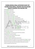 SCRIBE AMERICA FINAL OUTPATIENT EXAM&vert; TOP SCORES MADE SIMPLE &vert; TRUSTED TEST SOLUTIONS&excl; QUALITY CONTENT YOU CAN RELY ON&excl;