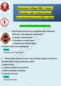 Rasmussen College MDC 1 Exam 2  Questions with Verified Answers Guarantee passing score of 90&percnt; or &planckh;ig&planckh;er