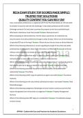 RECA EXAM STUDY&vert; TOP SCORES MADE SIMPLE &vert; TRUSTED TEST SOLUTIONS&excl; QUALITY CONTENT YOU CAN RELY ON&excl;