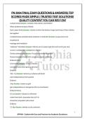 PN 3004 FINAL EXAM QUESTIONS & ANSWERS&vert; TOP SCORES MADE SIMPLE &vert; TRUSTED TEST SOLUTIONS&excl; QUALITY CONTENT YOU CAN RELY ON&excl;