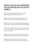HEPATITIS CASE STUDY HESI COMPREHENSIVE TEST 2026 QUESTIONS WITH FULL SOLUTION GRADED A&plus;