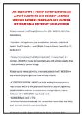 LMR GEORGETTE S PMHNP CERTIFICATION EXAM LATEST QUESTIONS AND CORRECT ANSWERS