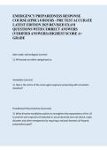 Emergency Preparedness Response Course &lpar;EPRC&rpar; 8 Hours &ndash; Pre-Test Accurate &ndash; 2026 Updated Edition