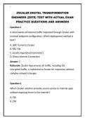 ZSCALER DIGITAL TRANSFORMATION ENGINEER &lpar;ZDTE&rpar; TEST WITH ACTUAL EXAM 