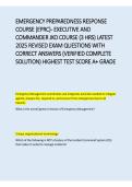 Emergency Preparedness Response Course &lpar;EPRC&rpar; &ndash; Executive &ndash; 2026 Updated Edition
