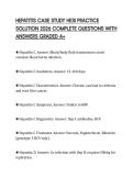 HEPATITIS CASE STUDY HESI PRACTICE SOLUTION 2026 COMPLETE QUESTIONS WITH ANSWERS GRADED A&plus;