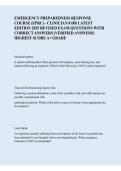 Emergency Preparedness Response Course &lpar;EPRC&rpar; &ndash; Clinician 8 Hr Latest &ndash; 2026 Updated Edition