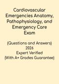 Cardiovascular Emergencies &vert; Anatomy&comma; Pathophysiology & Emergency Care