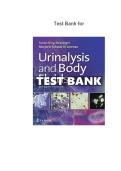 Test Bank for Urinalysis and Body Fluids&comma; 7th Edition by Strasinger &ndash; Verified Chapters 1&ndash;17 &ndash; 2026 Updated Edition
