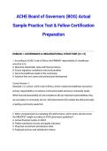 ACHE Board of Governors &lpar;BOG&rpar; Actual Sample Practice Test & Fellow Certification Preparation