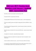 DOE Core &lpar;RCT&rpar; Practice Exam Questions and Answers &vert; Updated 2026 &vert; Guaranteed Pass