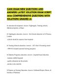 CANS EXAM NEW QUESTIONS AND ANSWERS LATEST SOLUTION EXAM SCRIPT 2026 COMPREHENSIVE QUESTIONS WITH SOLUTIONS GRADED A&plus;