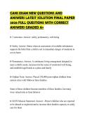 CANS EXAM NEW QUESTIONS AND ANSWERS LATEST SOLUTION FINAL PAPER 2026 FULL QUESTIONS WITH CORRECT ANSWERS GRADED A&plus;