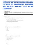 Bontrager&rsquo;s Textbook of Radiographic Positioning and Related Anatomy &ndash; Test Bank Chapter 2 &lpar;Chest&rpar; &ndash; 10th Edition &ndash; Radiography Exam Practice Questions