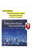 Solution Manual For Intermediate Accounting&comma; 11th Edition by David Spiceland&comma; Mark Nelson&comma; Verified Chapters 1 - 21 & Appendix A&comma; Complete Newest Version