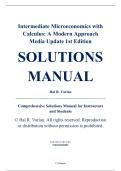 Complete Solutions Manual - Intermediate Microeconomics with Calculus&colon; A Modern Approach Media Update&comma; 1st Edition &ndash; Hal R&period; Varian &ndash; ISBN 9780393689983 &lpar;All Chapters 1&ndash;38&rpar;
