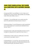 CANS STUDY GUIDE ACTUAL TEST PAPER 2026 QUESTIONS WITH ANSWERS GRADED A&plus;