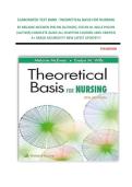 ELABORATED TEST BANK -THEORETICAL BASIS FOR NURSING BY MELANIE MCEWEN PHD RN &lpar;AUTHOR&rpar;&comma; EVELYN M&period; WILLS PHD RN &lpar;AUTHOR&rpar; COMPLETE GUIDE ALL CHAPTERS COVERED 100&percnt; VERIFIED A&plus; GRADE ASSURED&excl;&excl;&excl;&excl;&excl; NEW LATEST UPDATE&excl;&excl;&excl;&excl; 