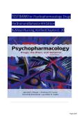 TEST BANK FOR PSYCHOPHARMACOLOGY&colon; DRUGS&comma; THE BRAIN AND BEHAVIOR 4TH EDITION BY MEYER&comma;100&percnt; CORRECT ANSWERS&comma; GRADED A&plus;