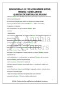 BIOLOGY I EXAM &num;2&vert; TOP SCORES MADE SIMPLE &vert; TRUSTED TEST SOLUTIONS&excl; QUALITY CONTENT YOU CAN RELY ON&excl;