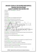 BIOLOGY I EXAM &num;1&vert; TOP SCORES MADE SIMPLE &vert; TRUSTED TEST SOLUTIONS&excl; QUALITY CONTENT YOU CAN RELY ON&excl;