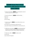 CESSWI Exam Part 2 Study  Questions with Correct Answers  Latest Edition 